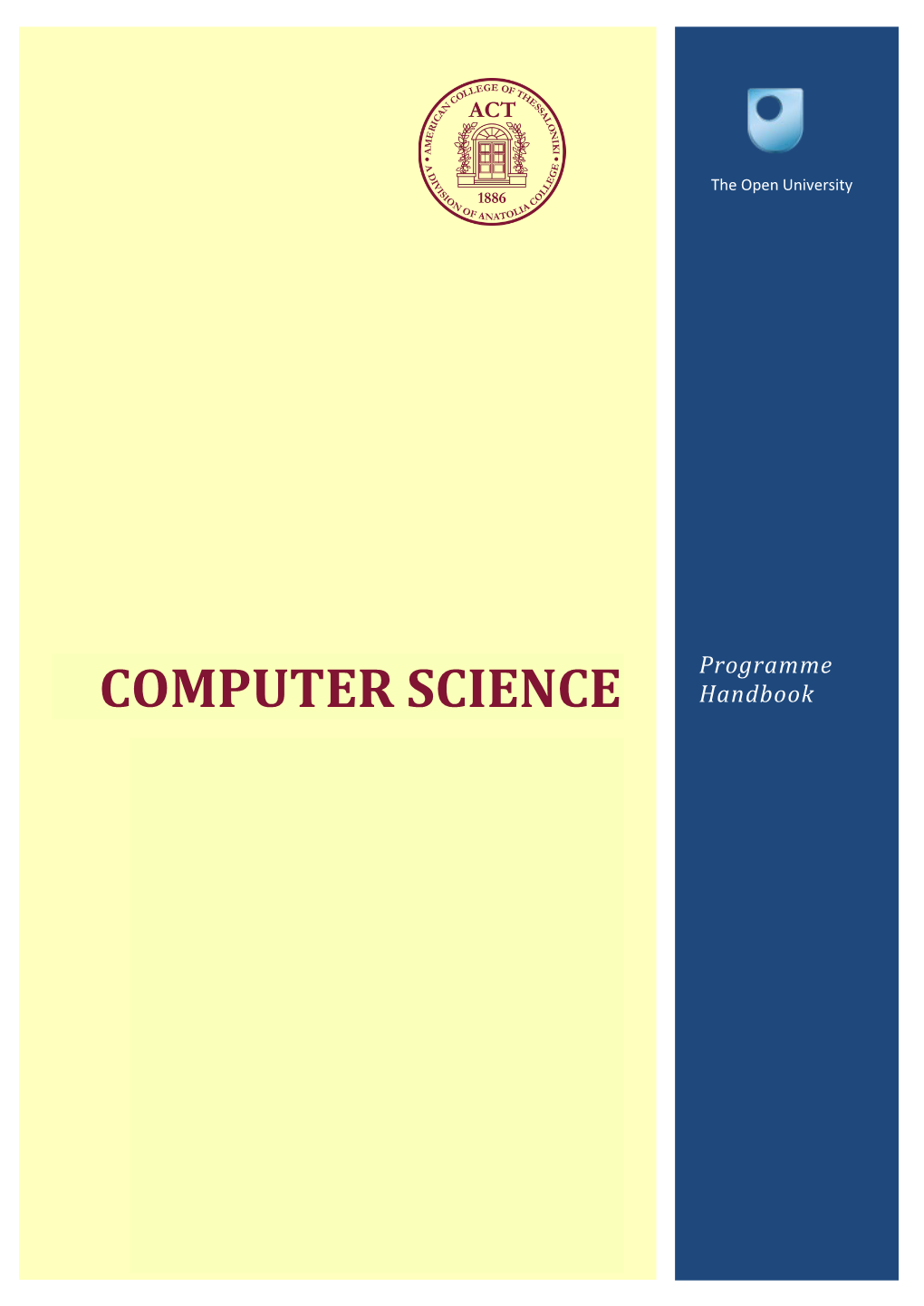 Student Handbook for Computer Science