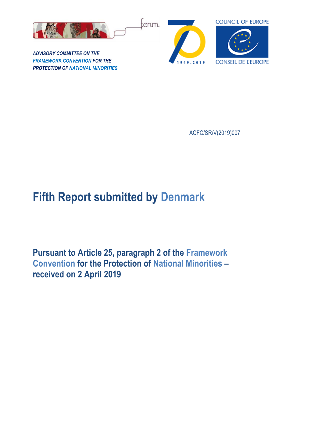 Fifth Report Submitted by Denmark