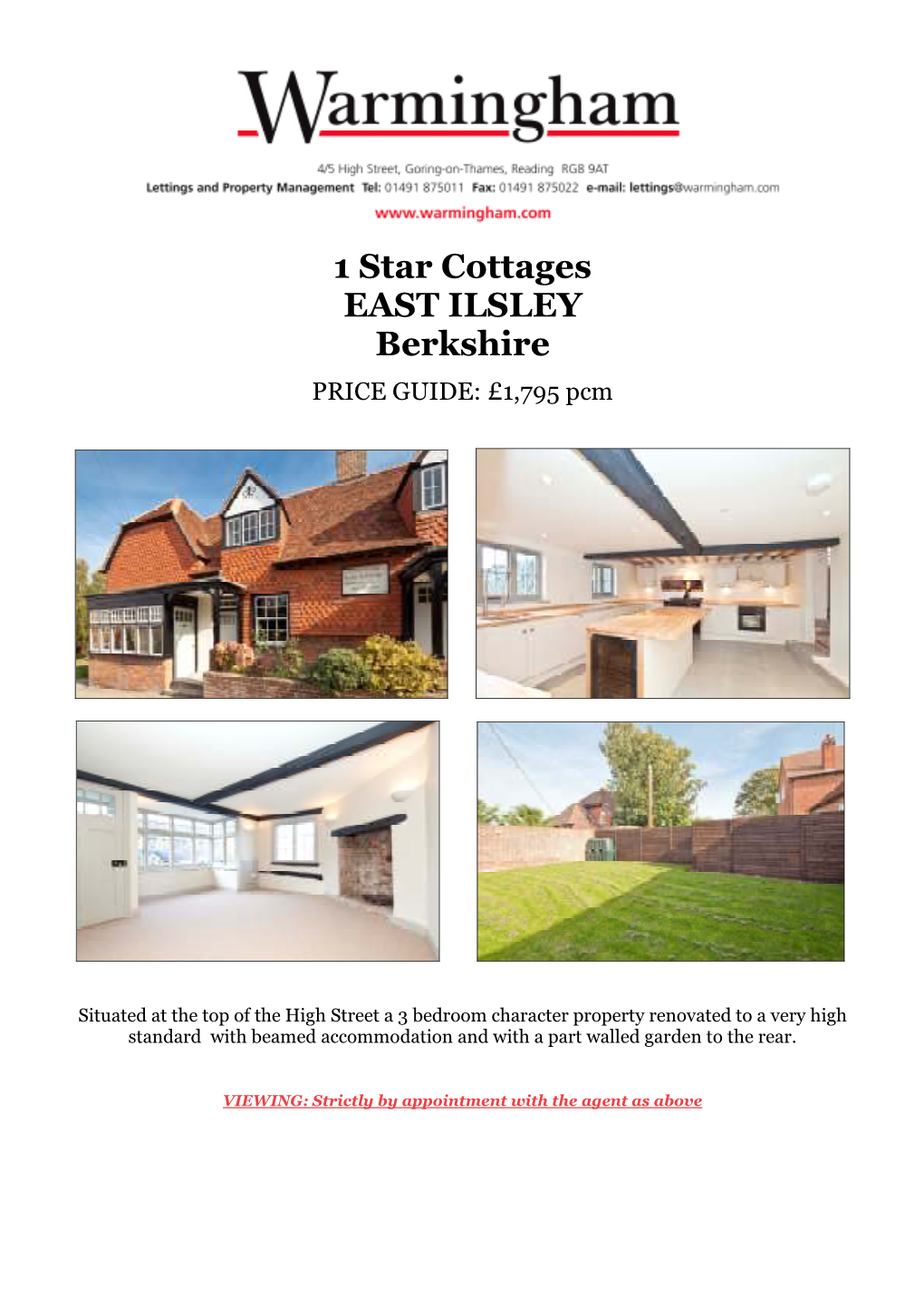 1 Star Cottages EAST ILSLEY Berkshire