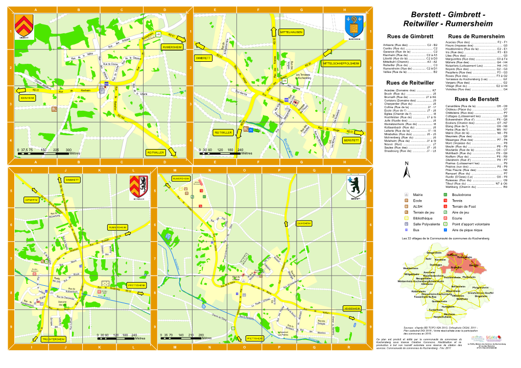 Berstett - Gimbrett - Reitwiller - Rumersheim 1 11 MITTELHAUSEN 1 Im He RD Ers 61 Um 2 E