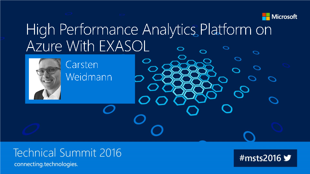 High Performance Analytics Platform on Azure with EXASOL
