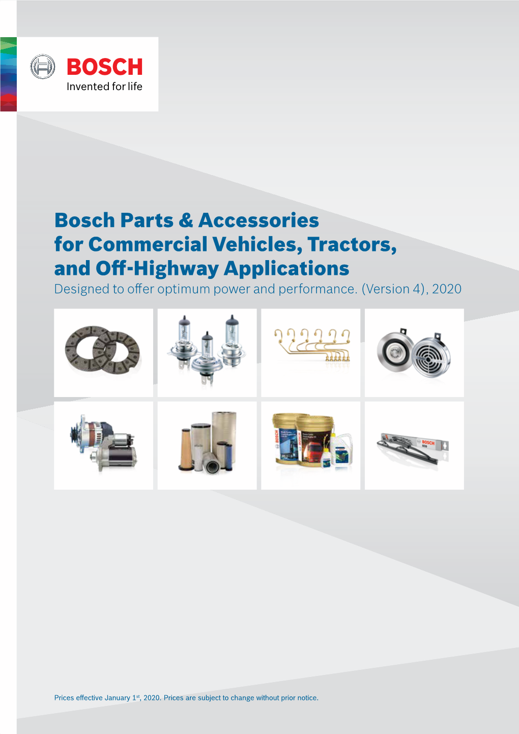 Bosch Parts & Accessories for Commercial Vehicles, Tractors, And