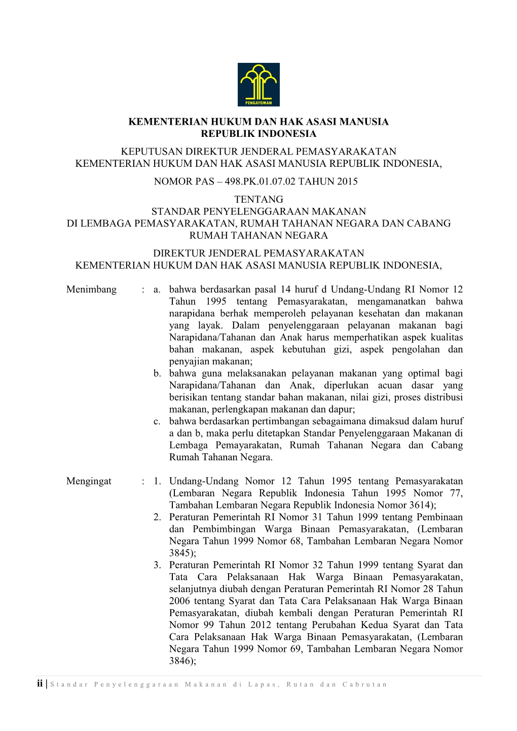 Kementerian Hukum Dan Hak Asasi Manusia Republik Indonesia