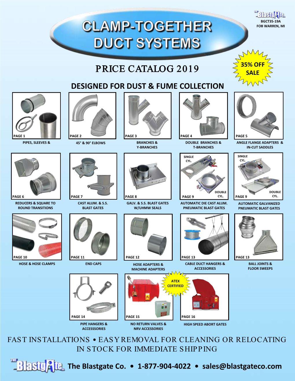 Price Catalog 2019 Sale Designed for Dust & Fume Collection