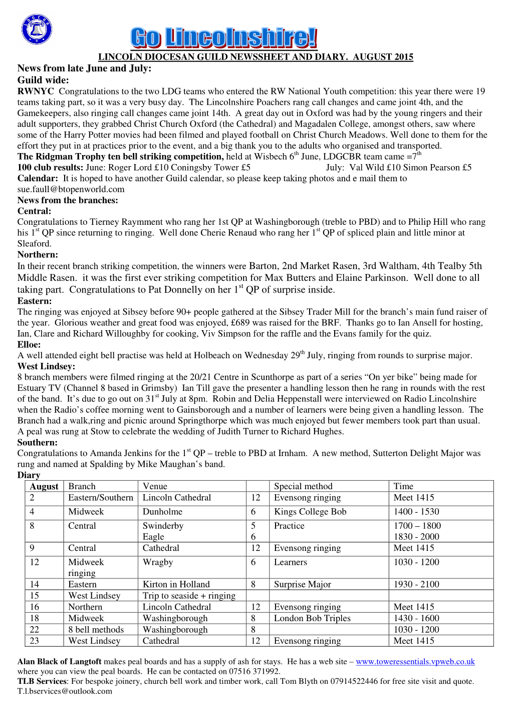 Guild Wide: Middle Rasen. It Was the First Ever Striking Competition For