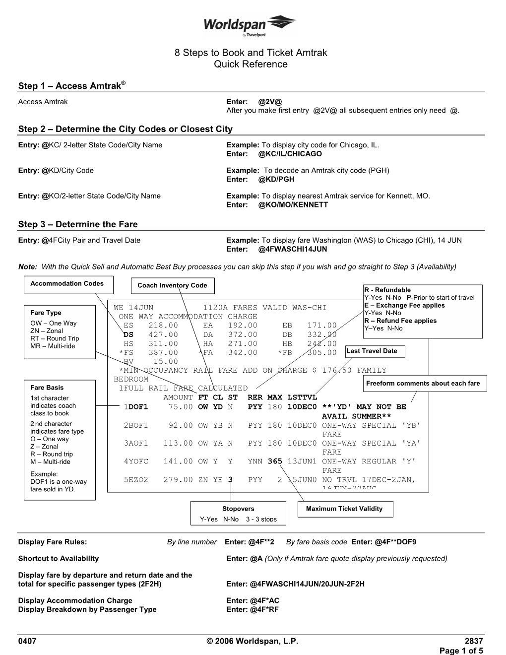 8 Steps to Book and Ticket Amtrak Quick Reference