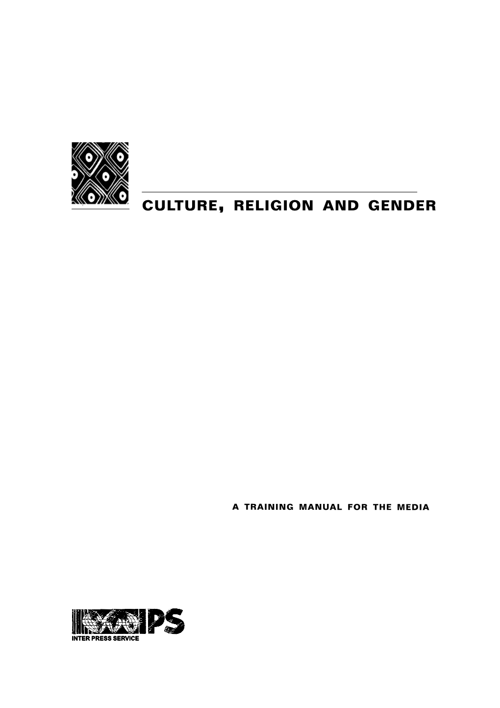 Culture, Religion and Gender