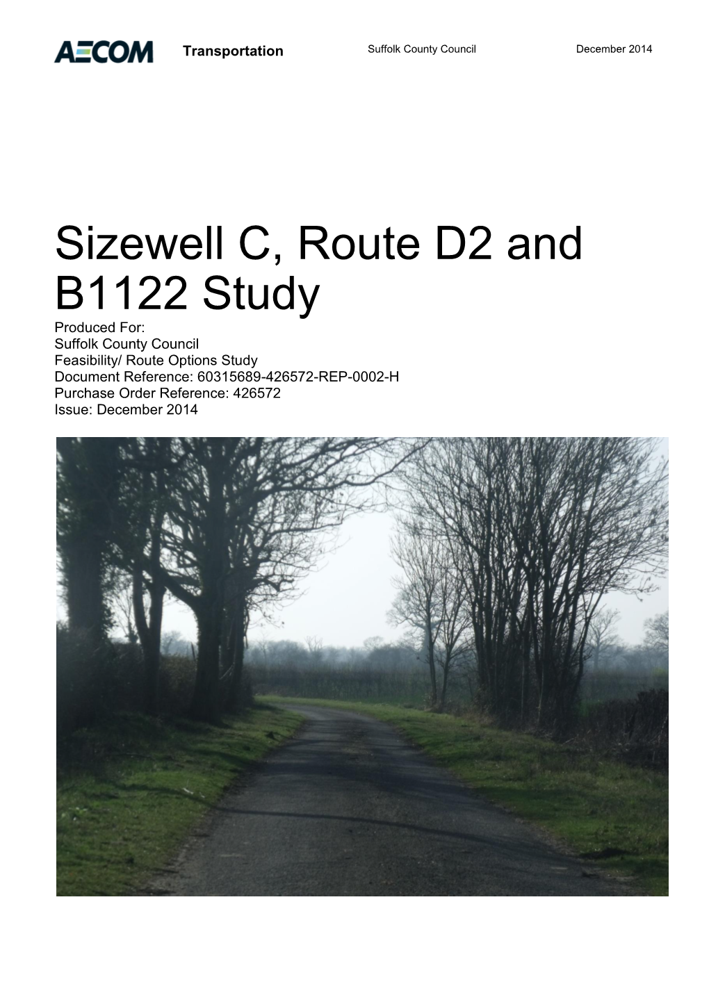 Sizewell C, Route D2 and B1122 Study