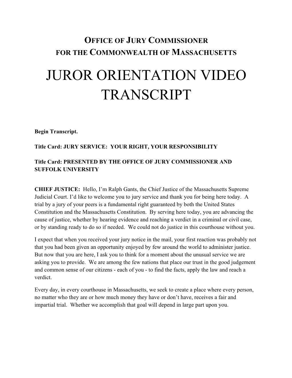 Open PDF File, 30.35 KB, for Juror Orientation Video Transcript