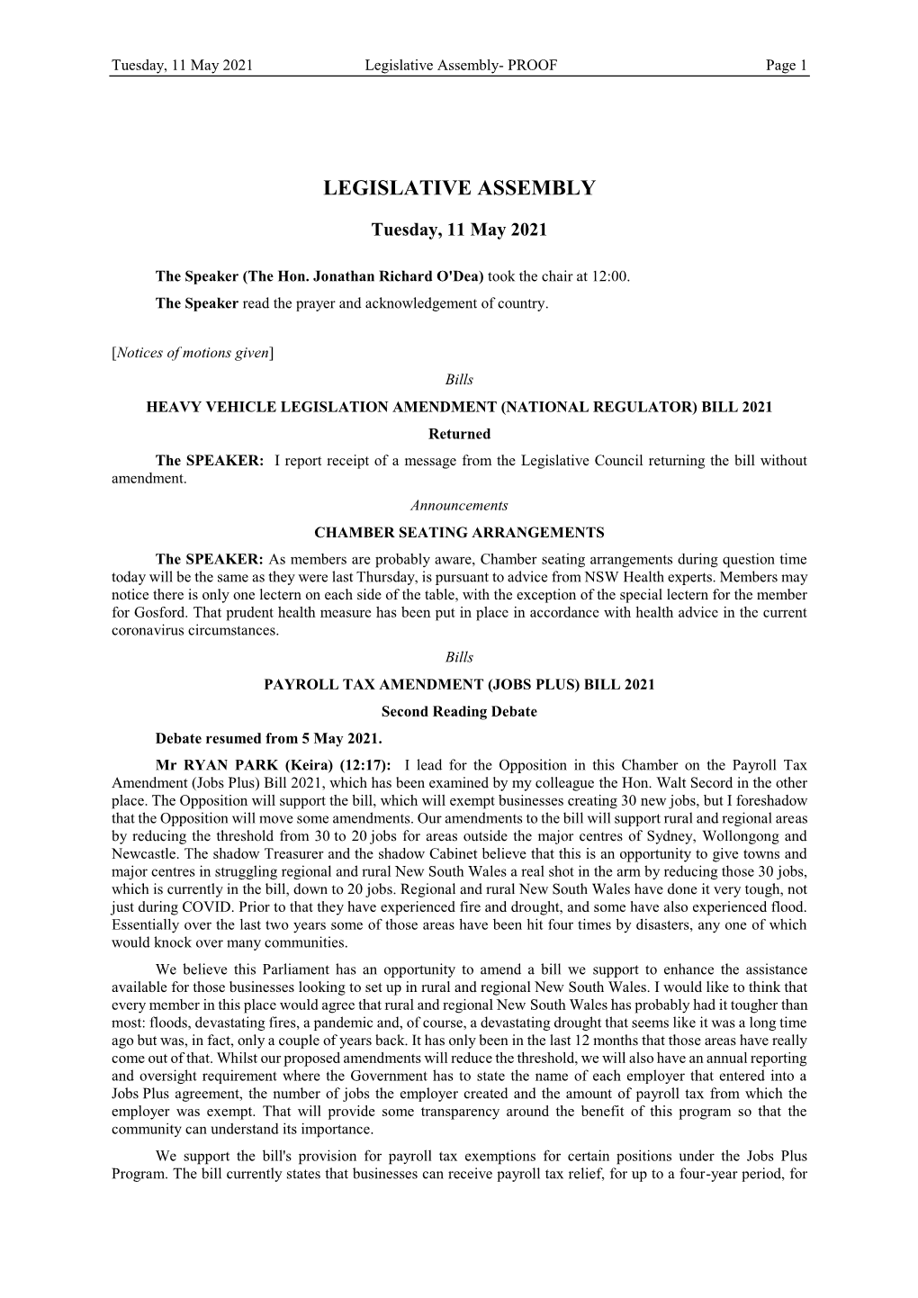 Legislative Assembly- PROOF Page 1