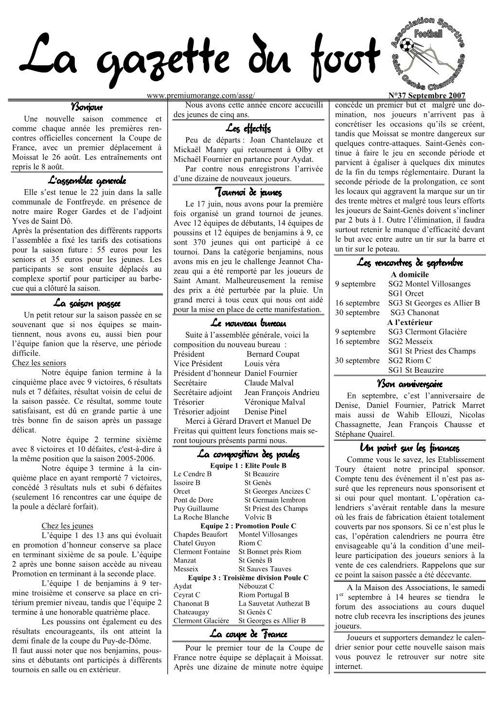 La Gazette 37