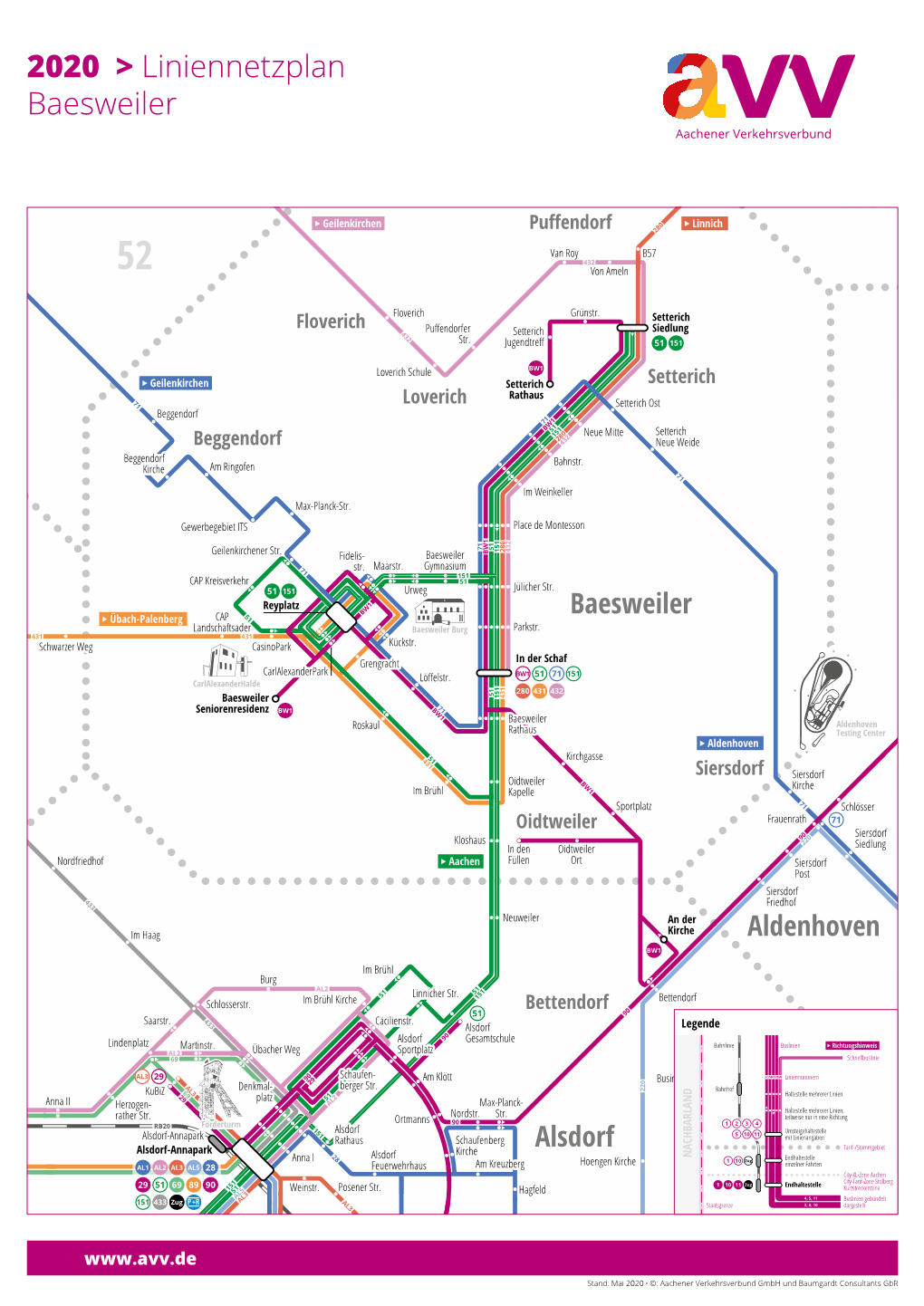 2020 &gt; Liniennetzplan Baesweiler