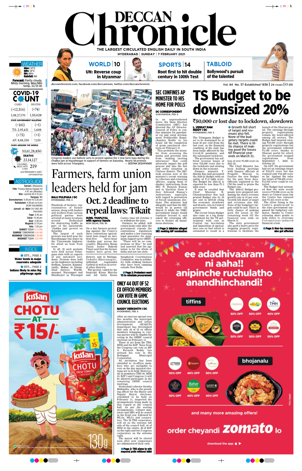 TS Budget to Be Downsized 20% Farmers, Farm Union Leaders Held