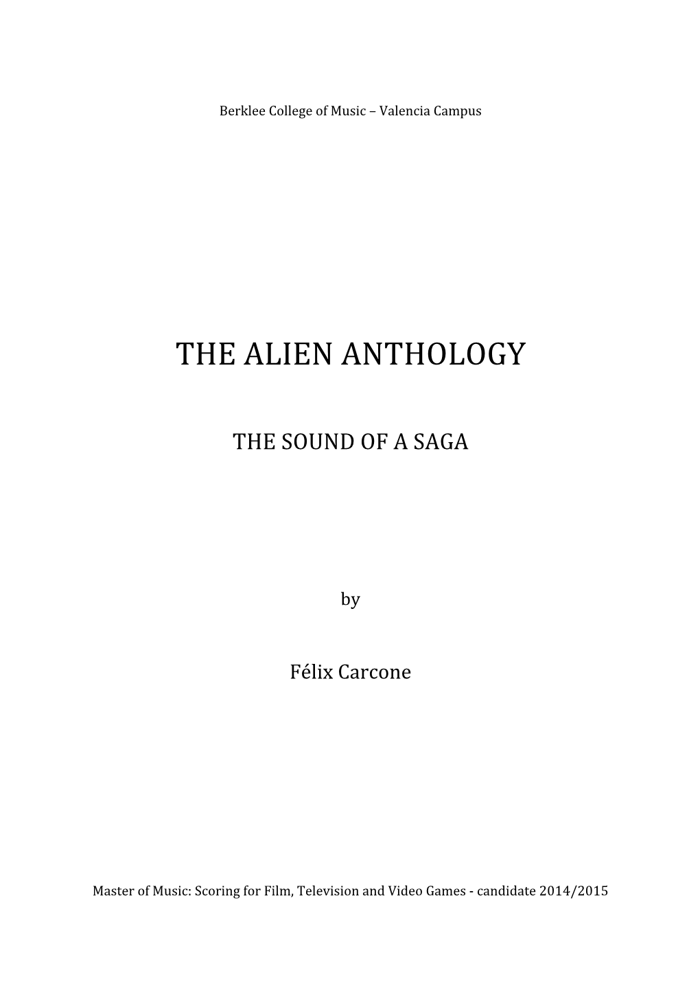 The Alien Anthology