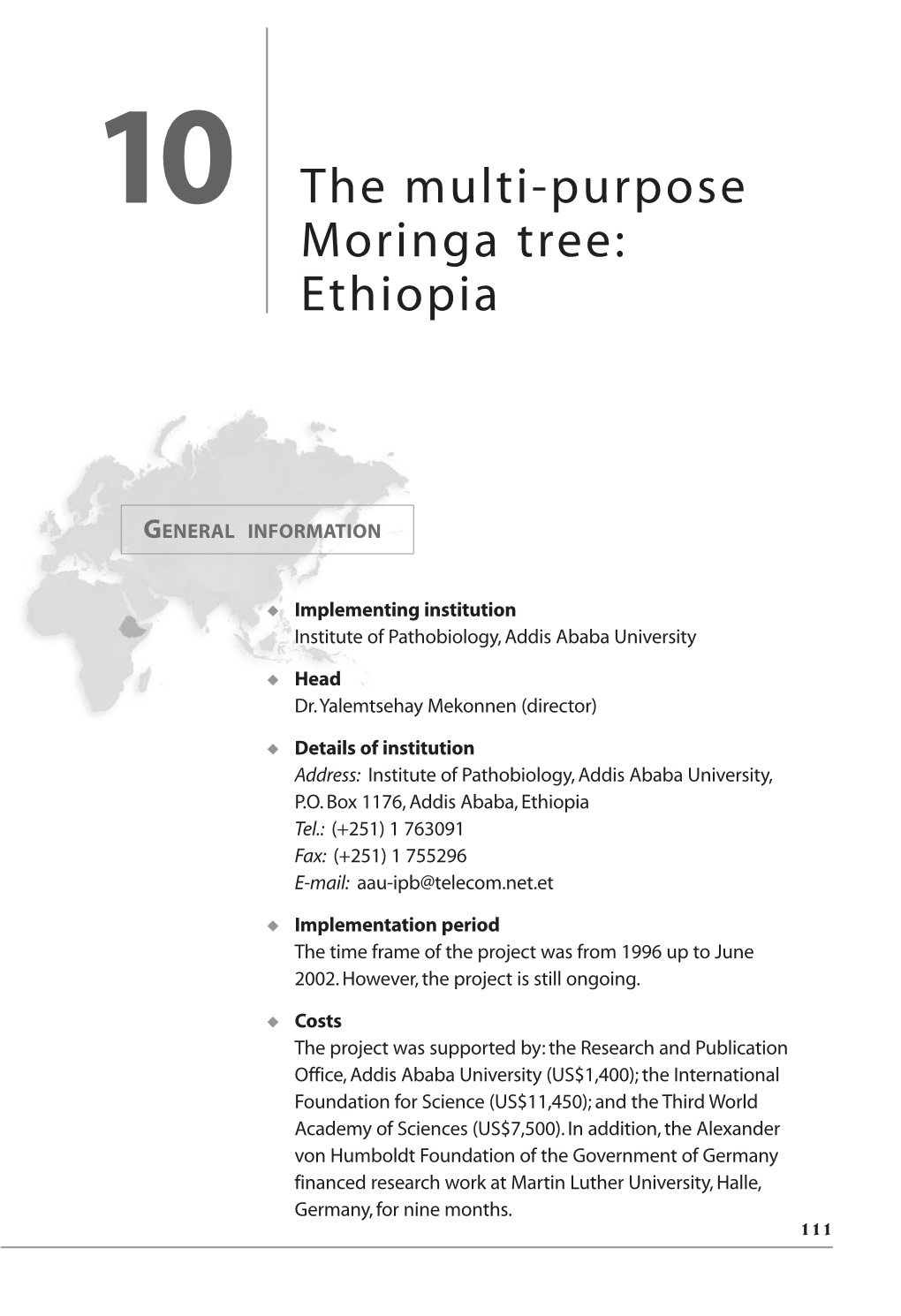 The Multi-Purpose Moringa Tree: Ethiopia