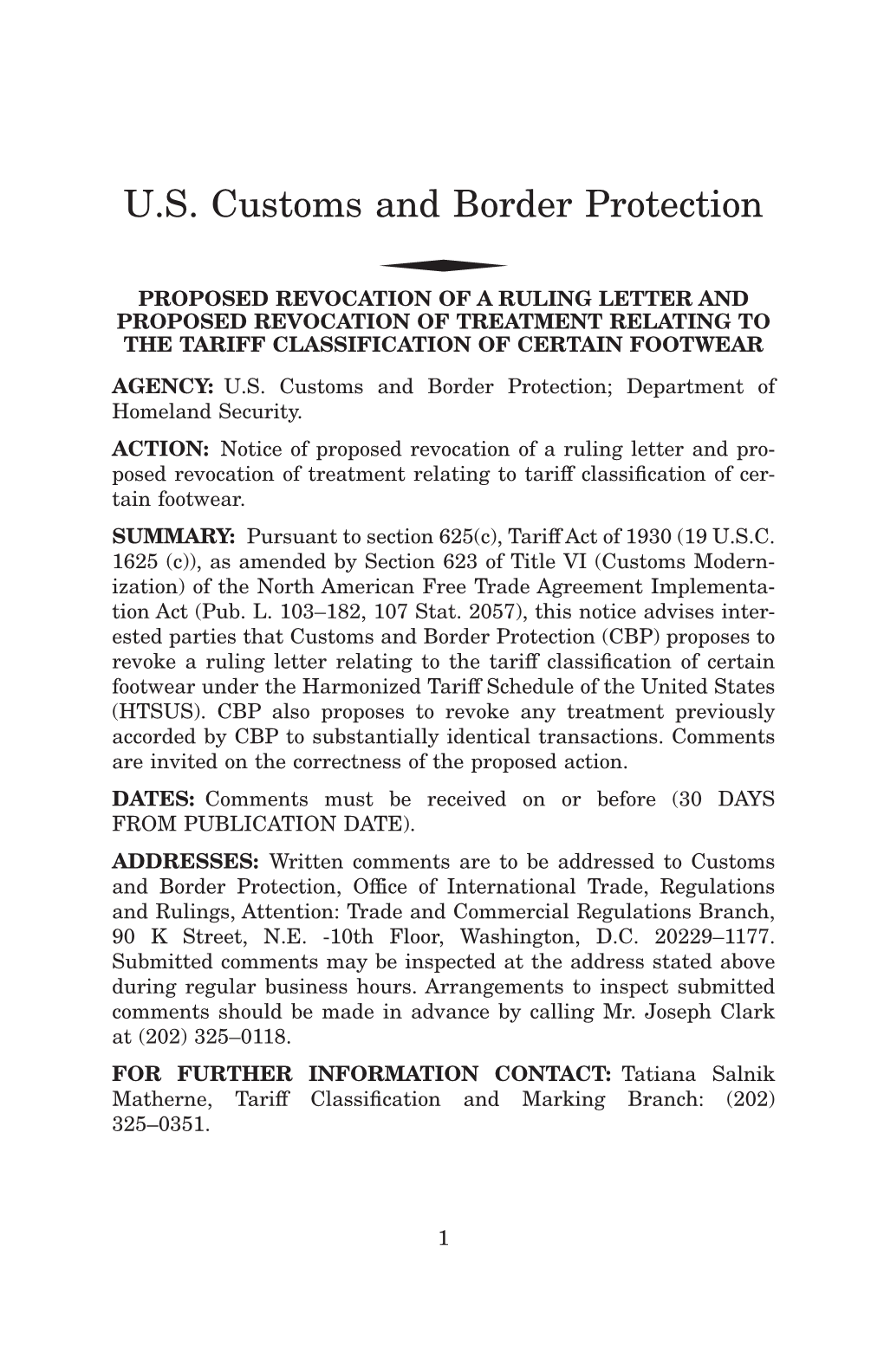 US Customs and Border Protection