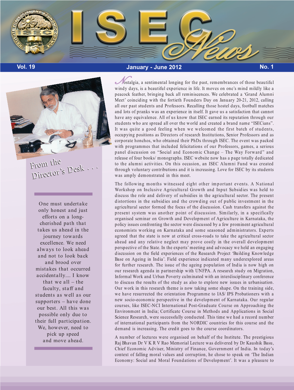 Newsletter January-June 2012