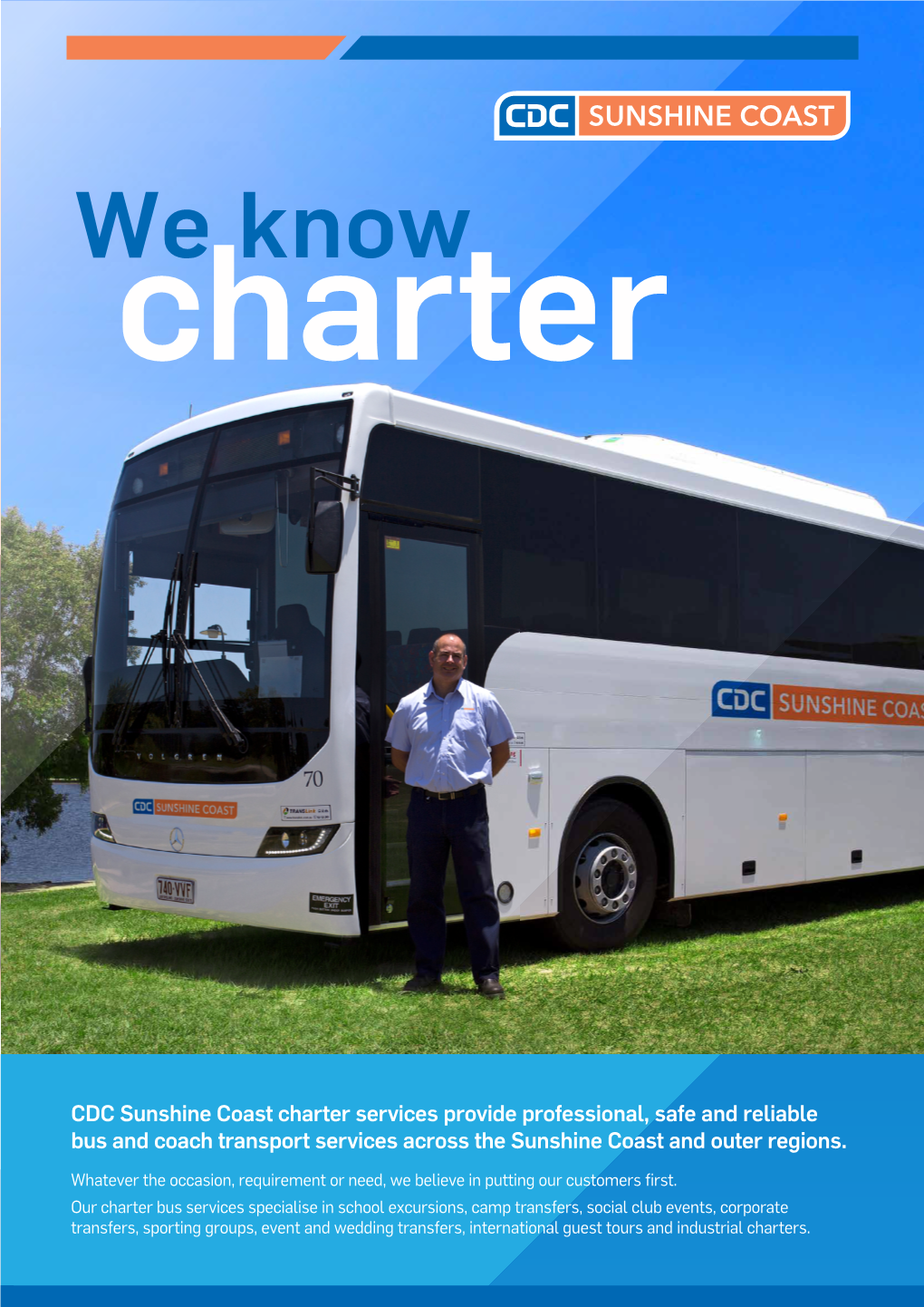 Sunshine Coast Charter Services Provide Professional, Safe and Reliable Bus and Coach Transport Services Across the Sunshine Coast and Outer Regions