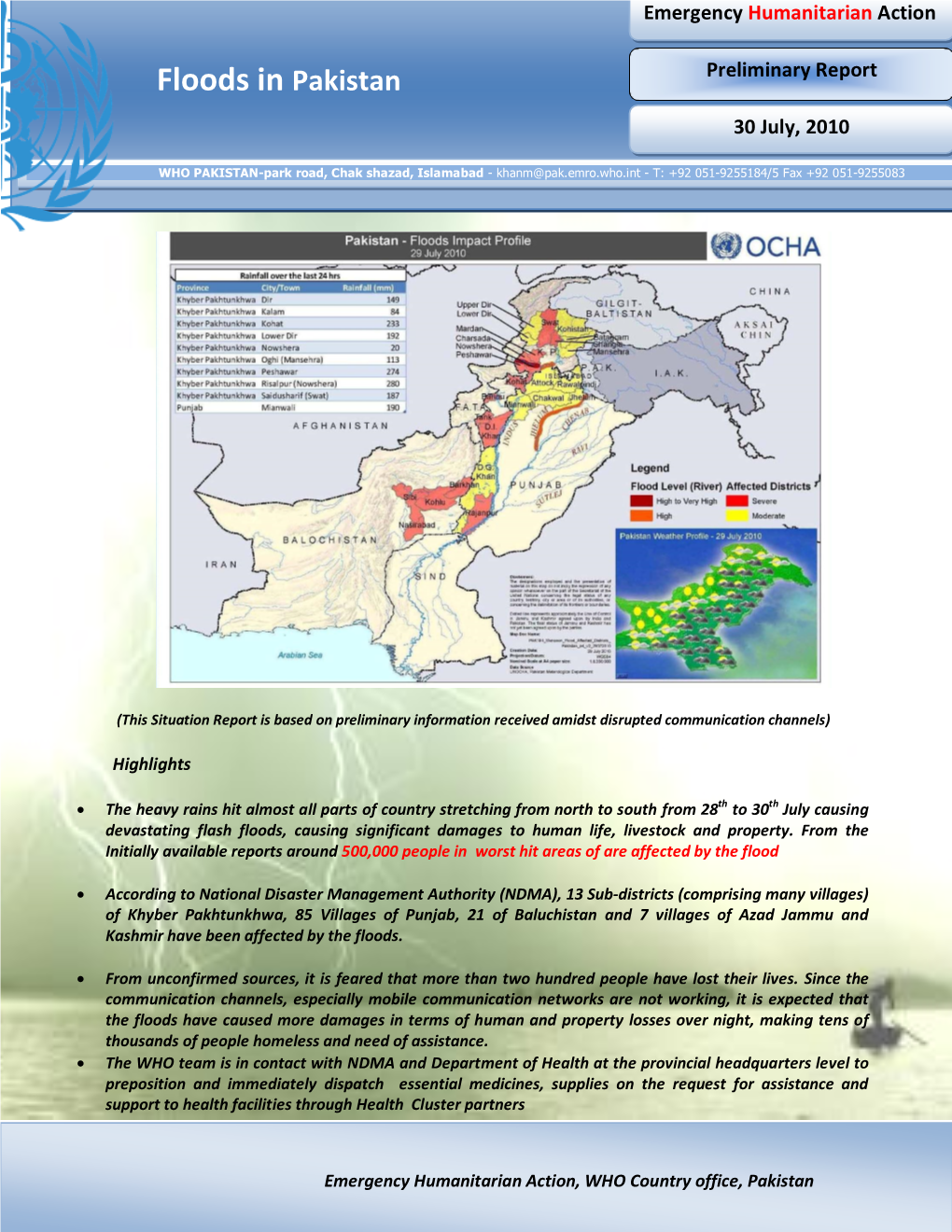 Floods in Pakistan