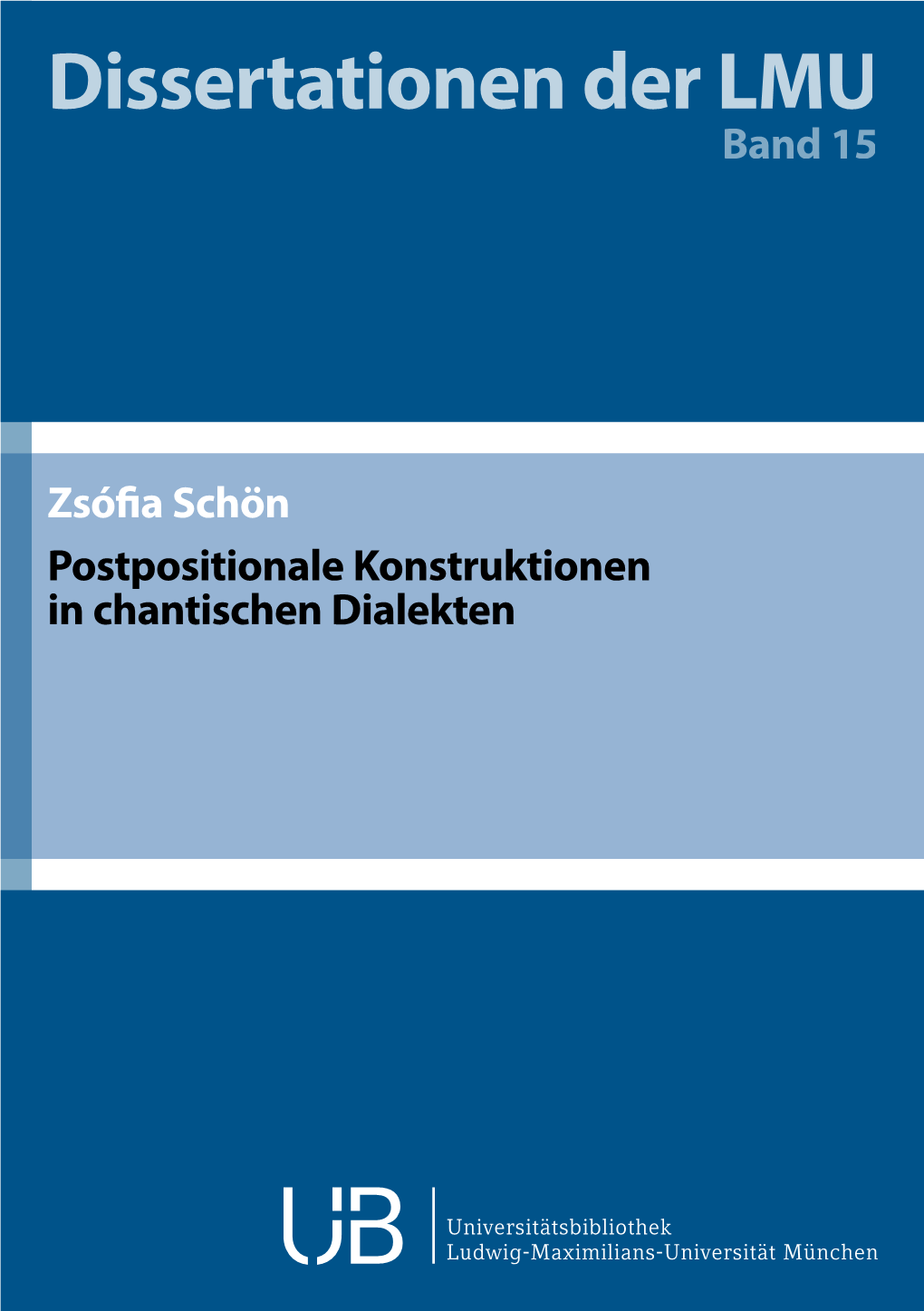 Postpositionale Konstruktionen in Chantischen Dialekten Zsófia Schön