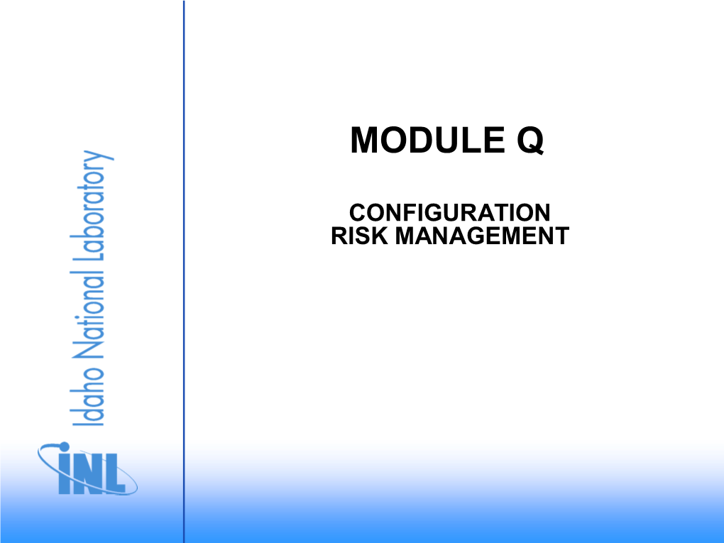 Configuration Risk Management