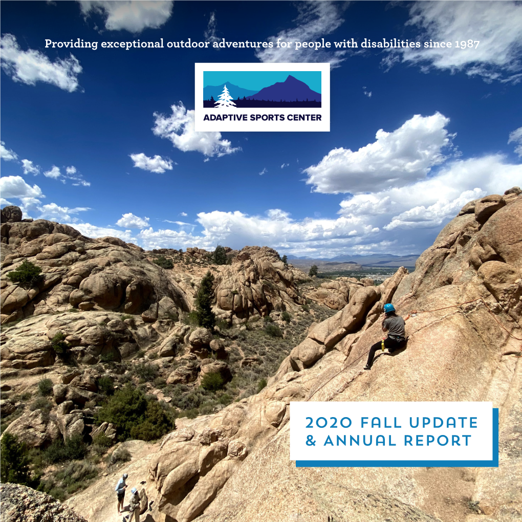 2020 Fall Newsletter & Annual Report