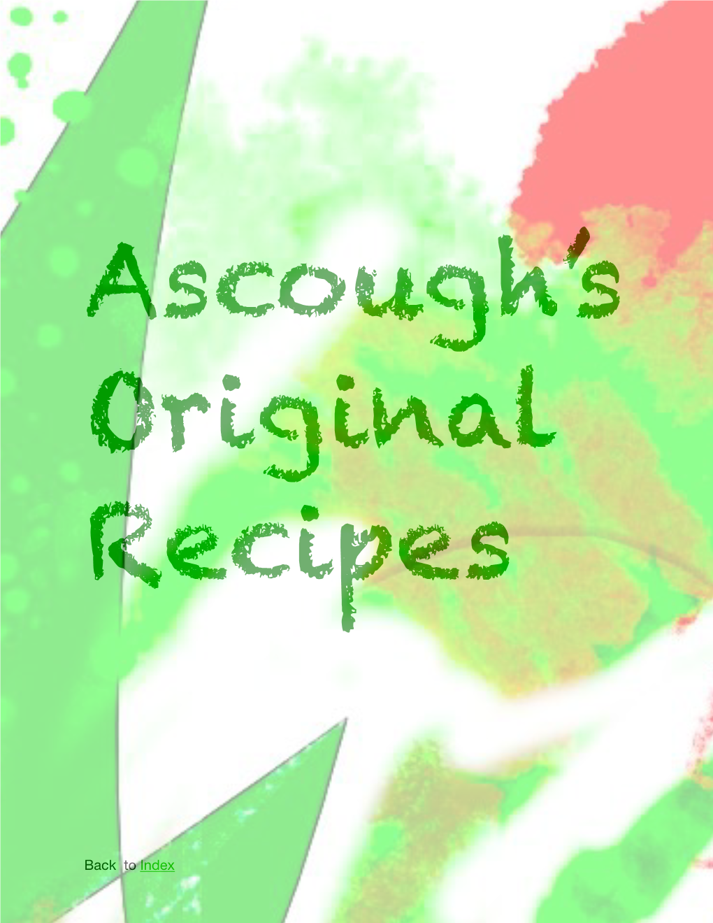 Original Recipes in Pages (Original)