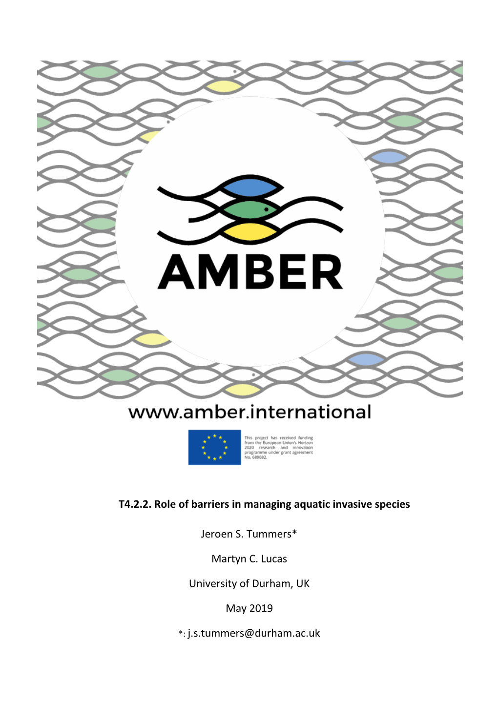 T4.2.2. Role of Barriers in Managing Aquatic Invasive Species Jeroen S