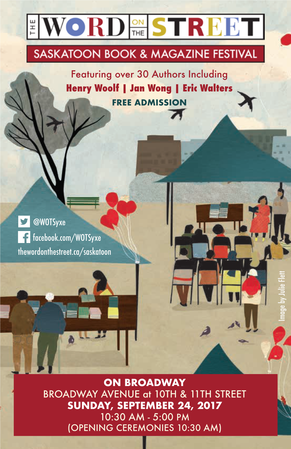Featuring Over 30 Authors Including Henry Woolf | Jan Wong | Eric Walters FREE ADMISSION