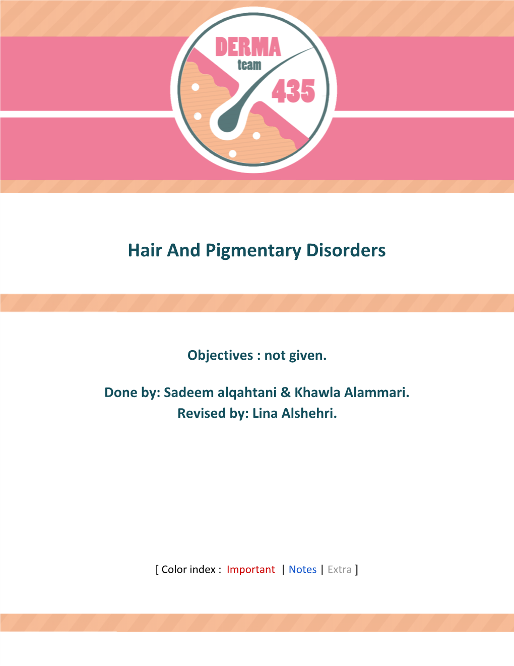 Hair and Pigmentary Disorders.Pdf