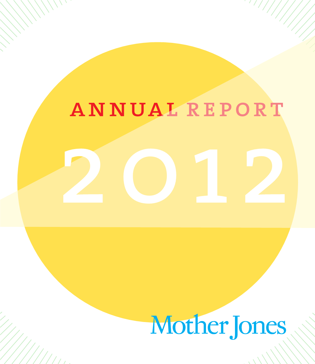 Annual Report 2012 TABLE of CONTENTS