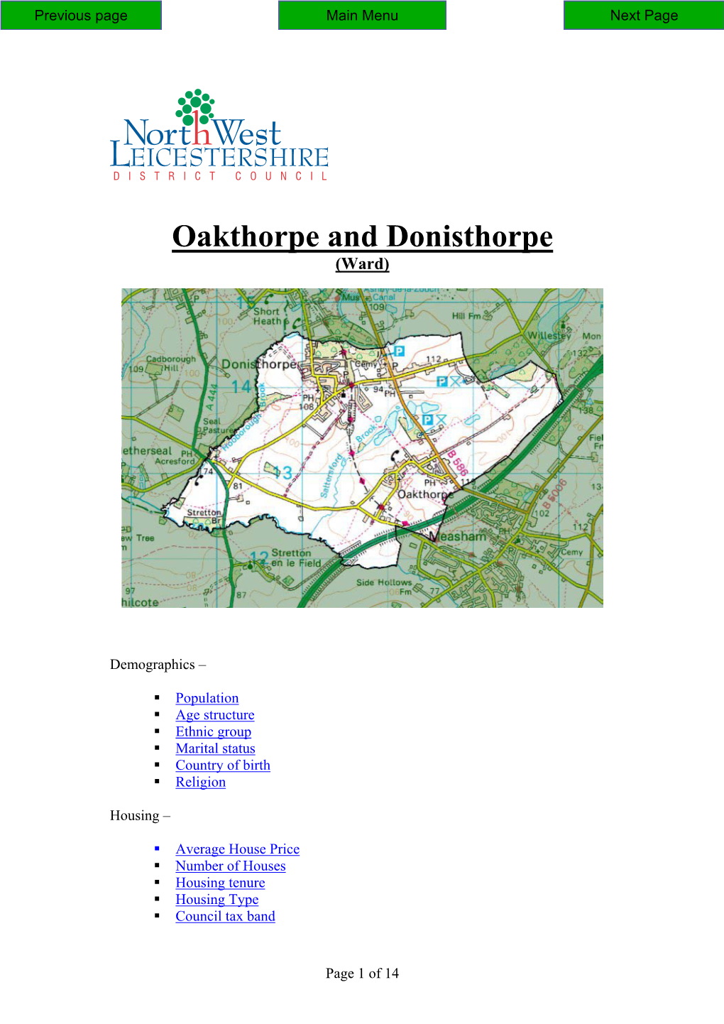 Oakthorpe and Donisthorpe (Ward)