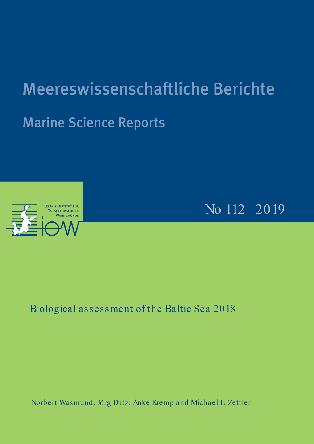 Biological Assessment of the Baltic Sea 2018