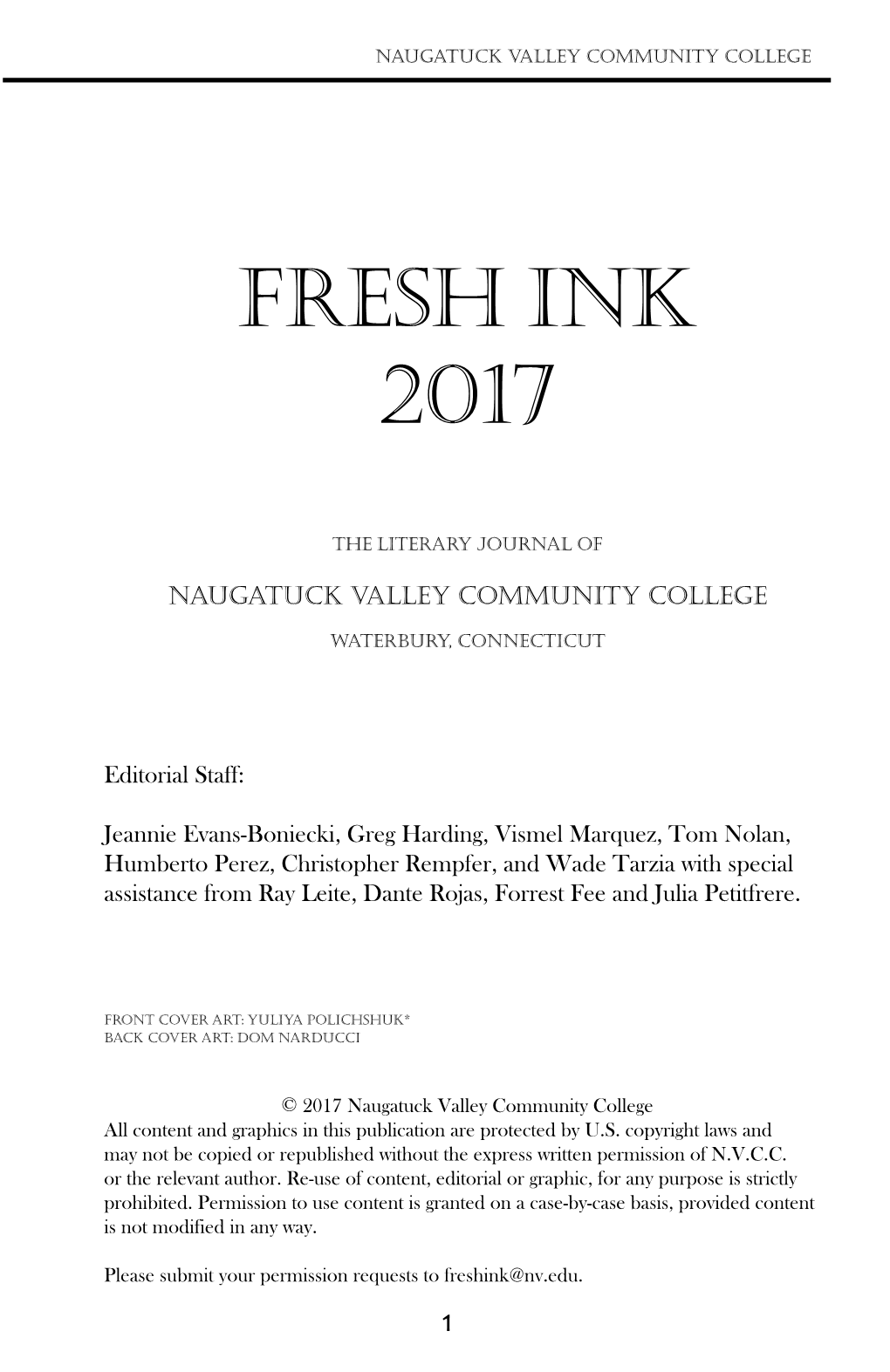 Fresh Ink 2017