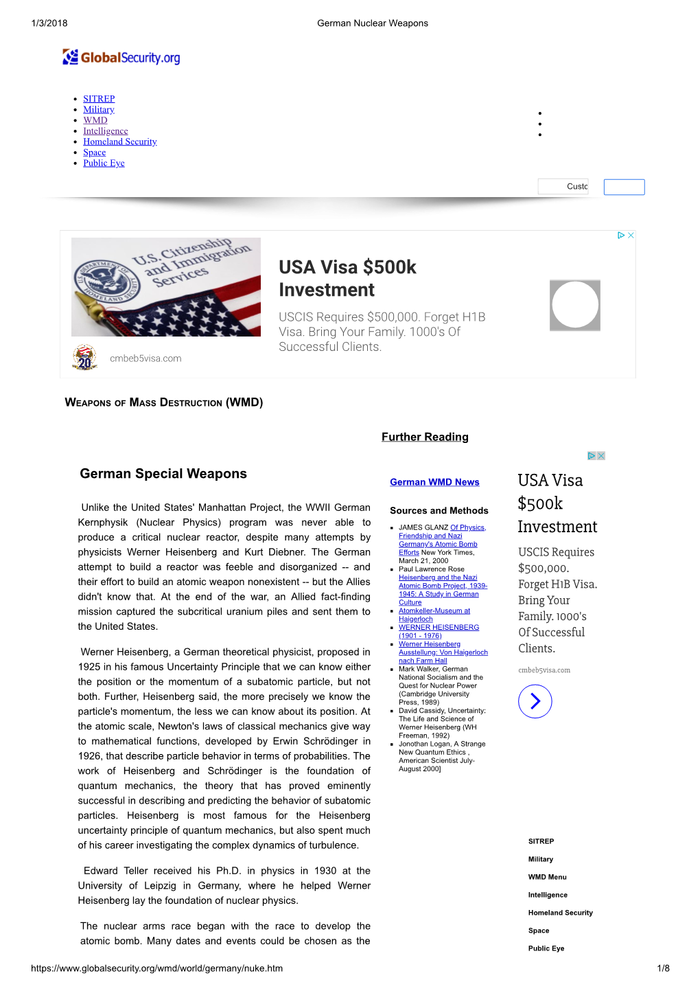 USA Visa $500K Investment USCIS Requires $500,000