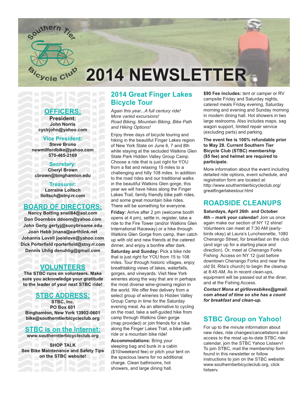2014 Newsletter