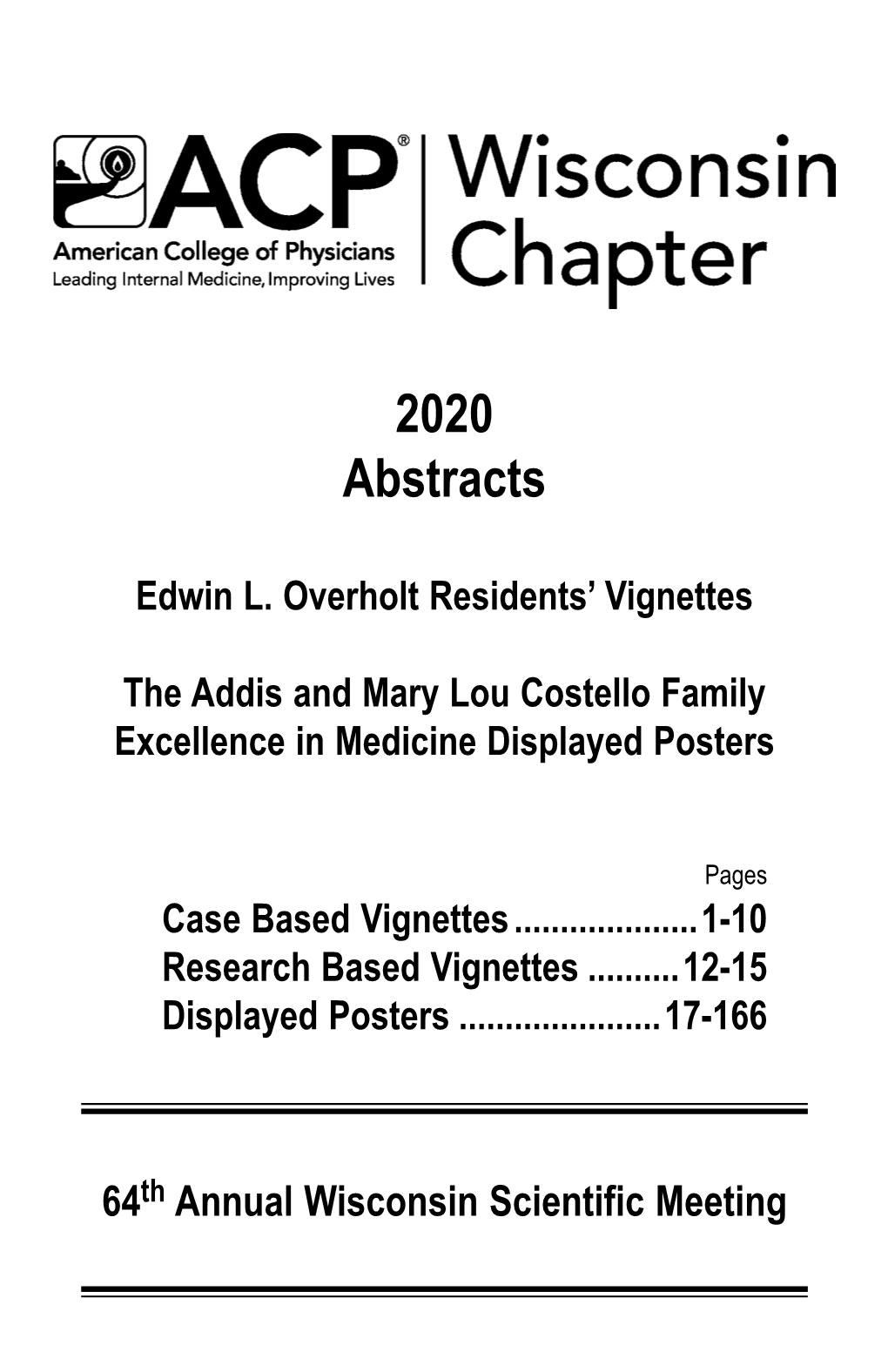 2020 Abstracts