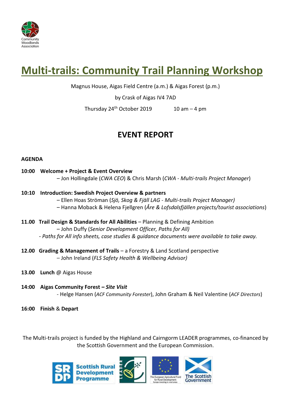 Multi-Trails: Community Trail Planning Workshop