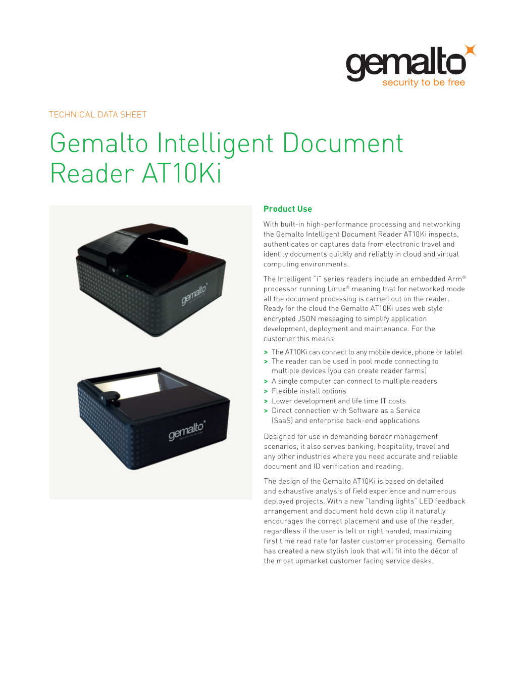 Gemalto Intelligent Document Reader At10ki