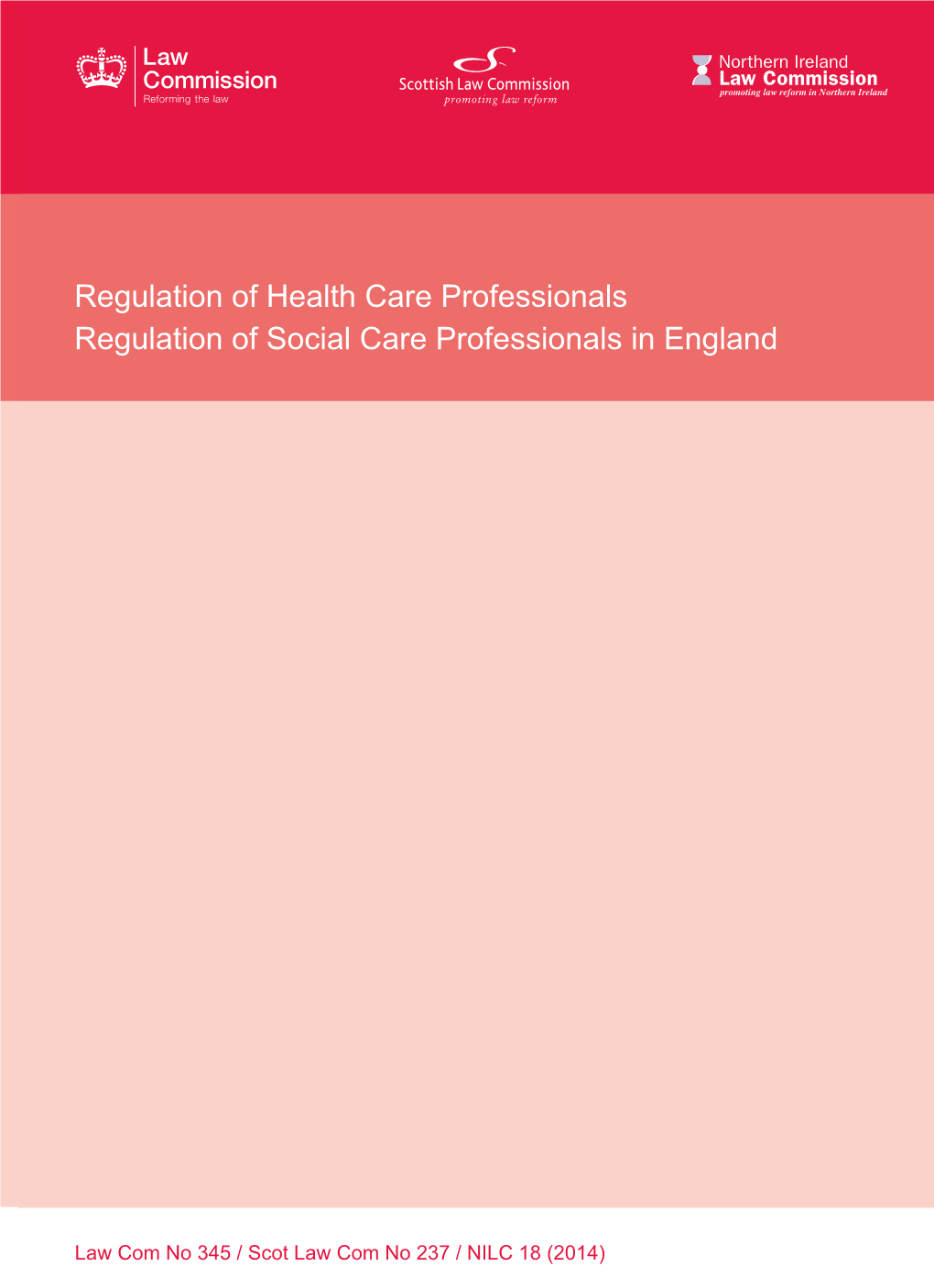 Regulation of Health Care Professionals