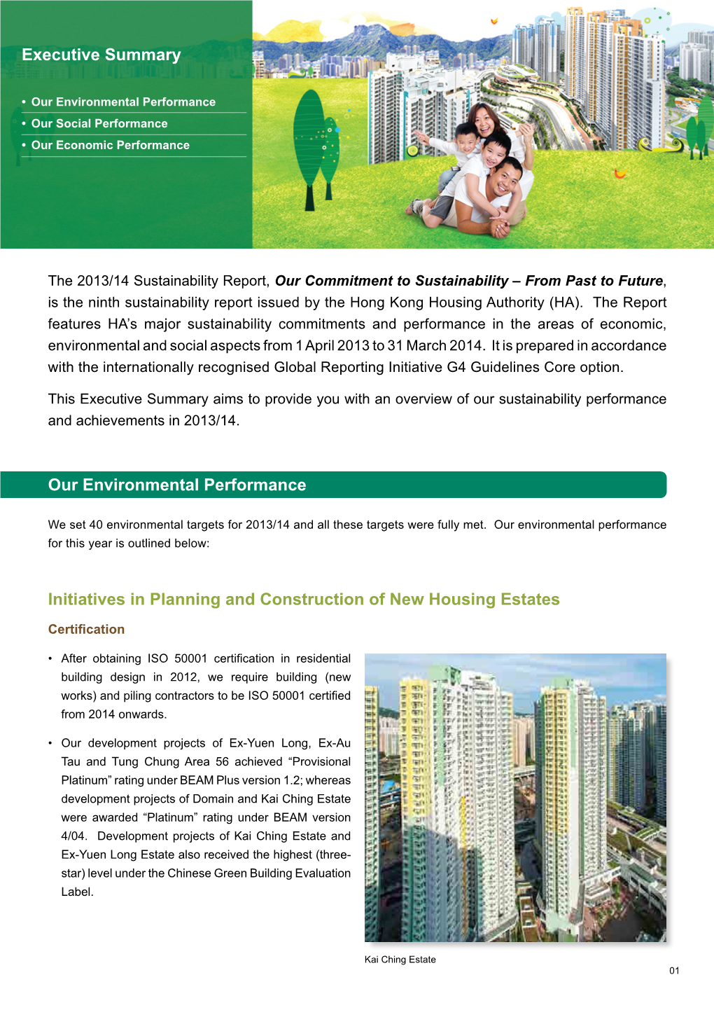Hong Kong Housing Authority Sustainability Report 2013/14