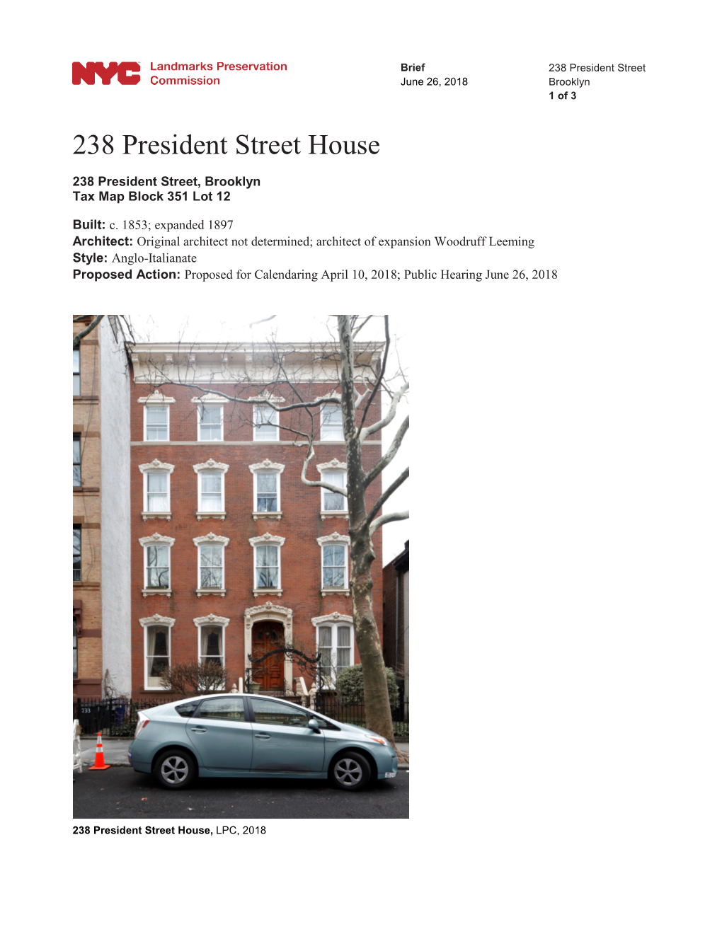 238 President Street House