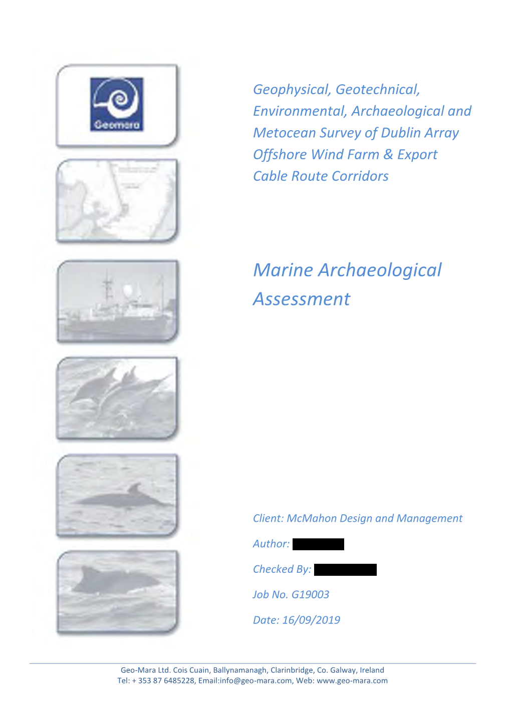 Marine Archaeological Assessment