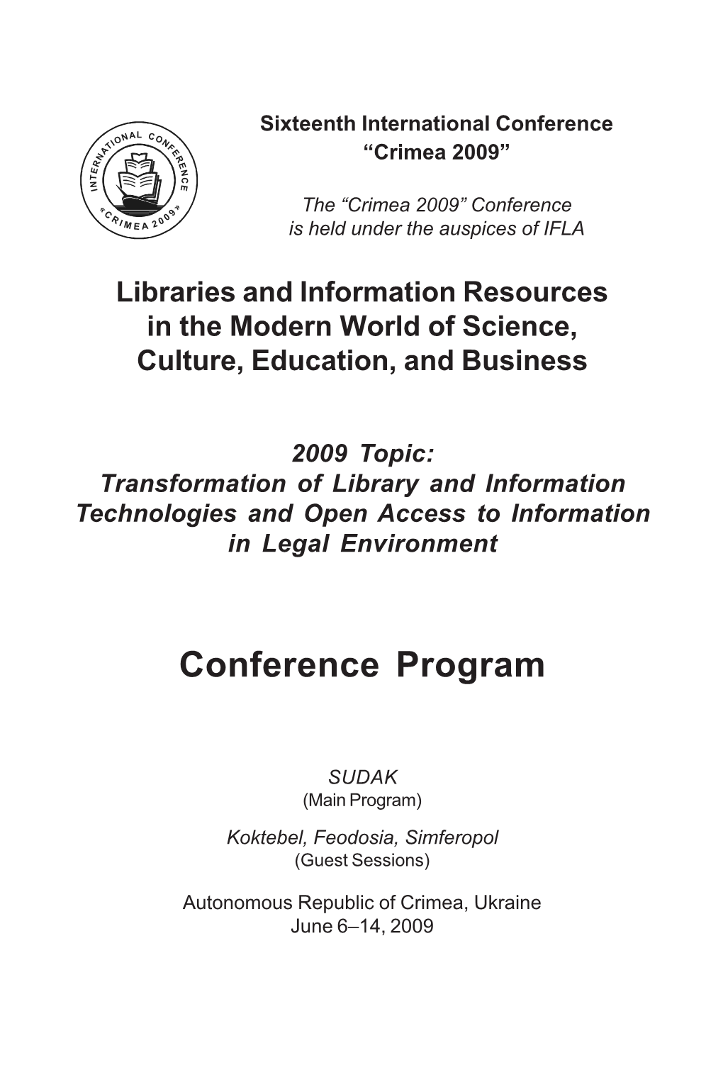 Conference Program