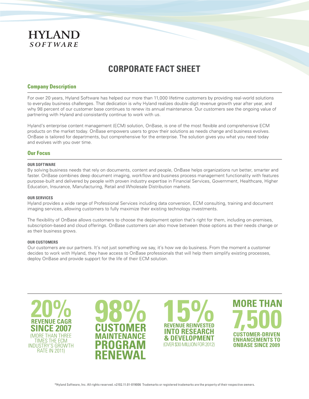 Corporate Fact Sheet