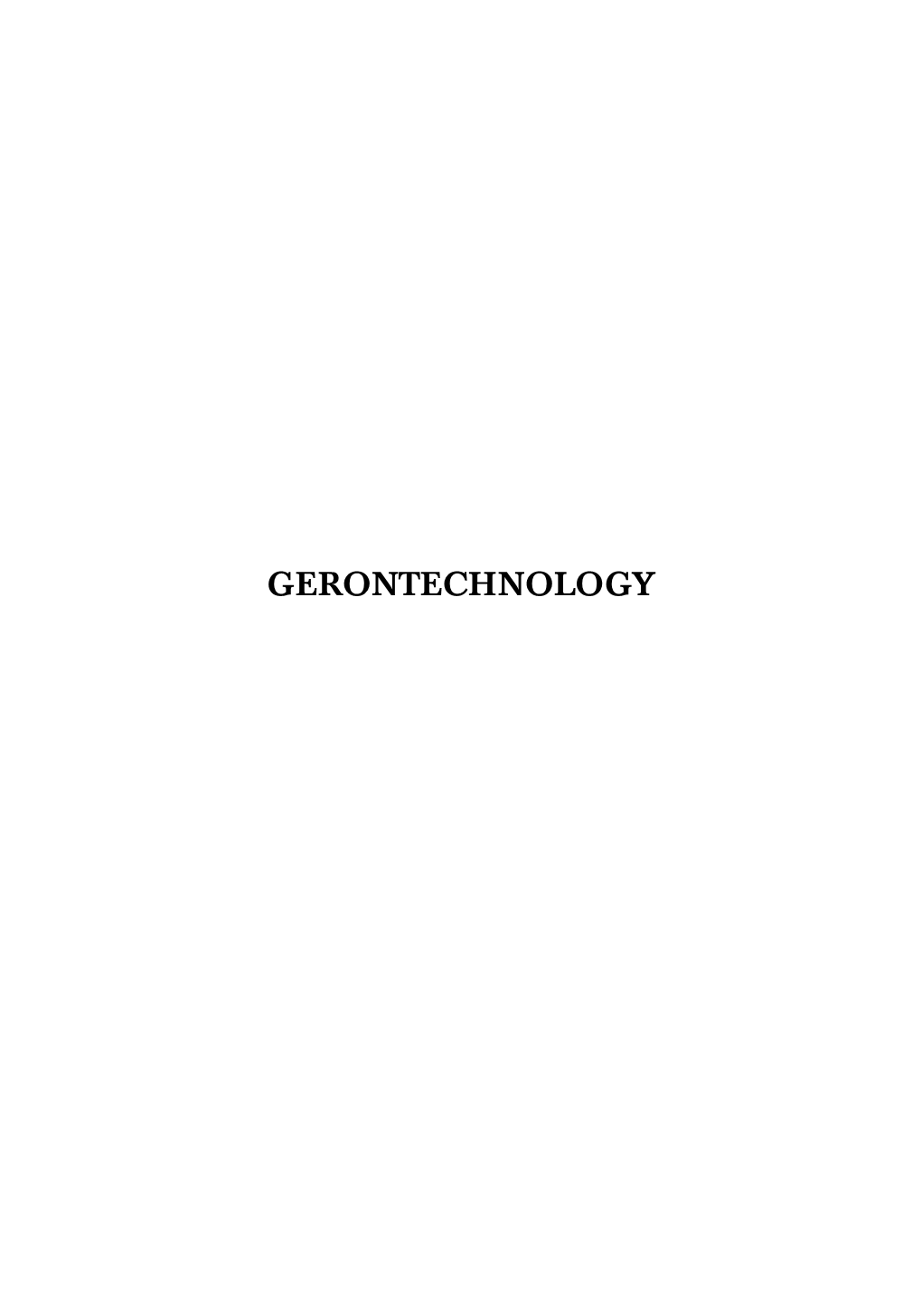 Gerontechnology