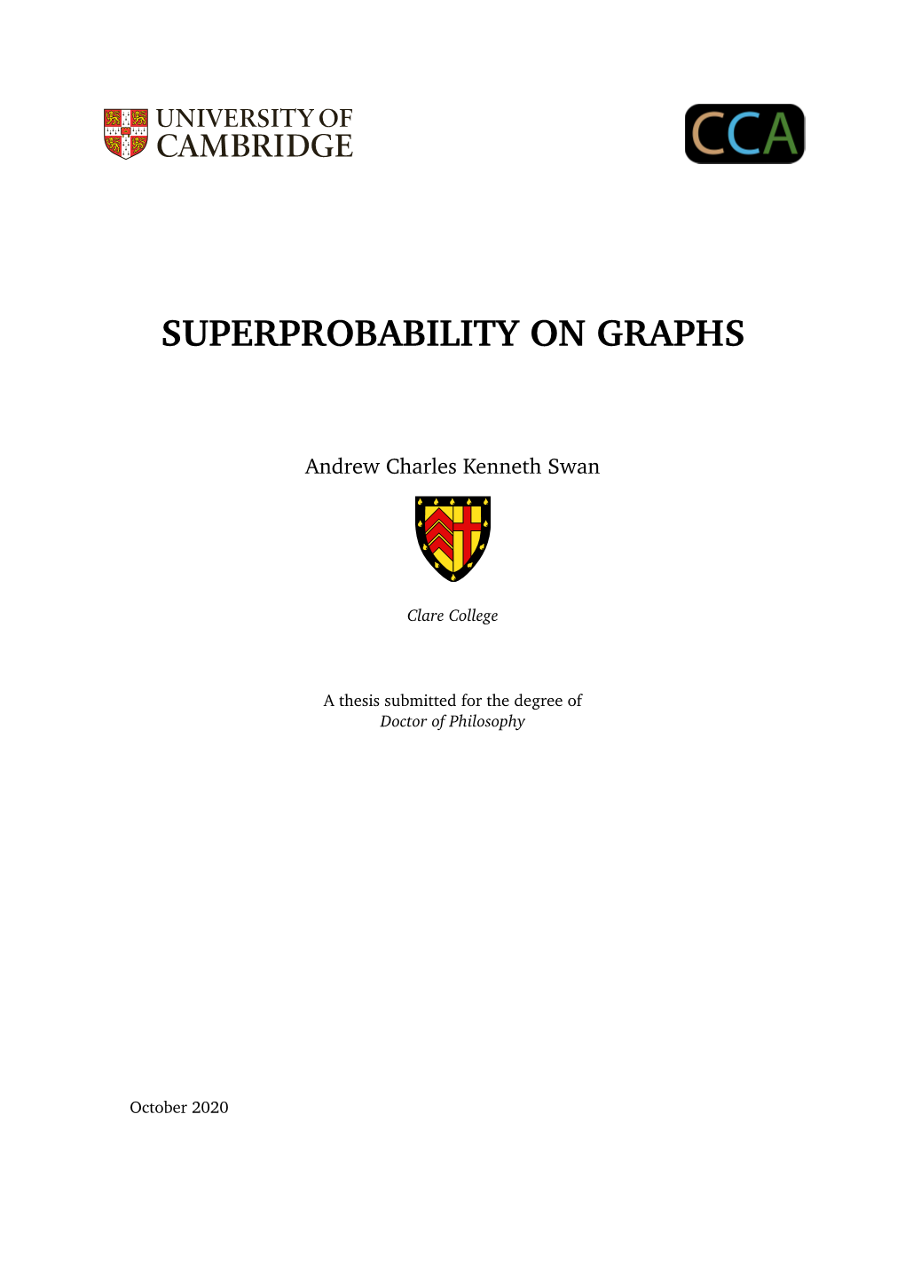 Superprobability on Graphs