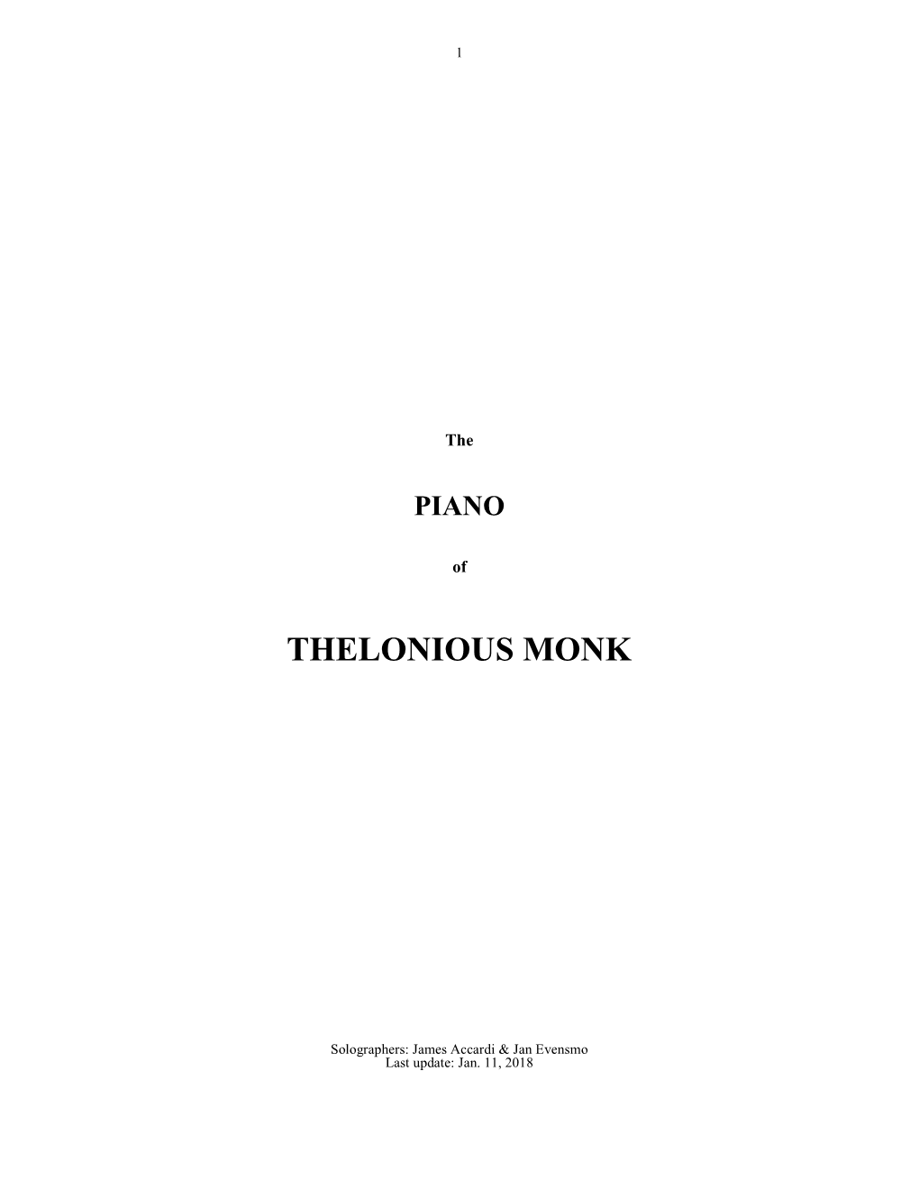 Thelonious Monk