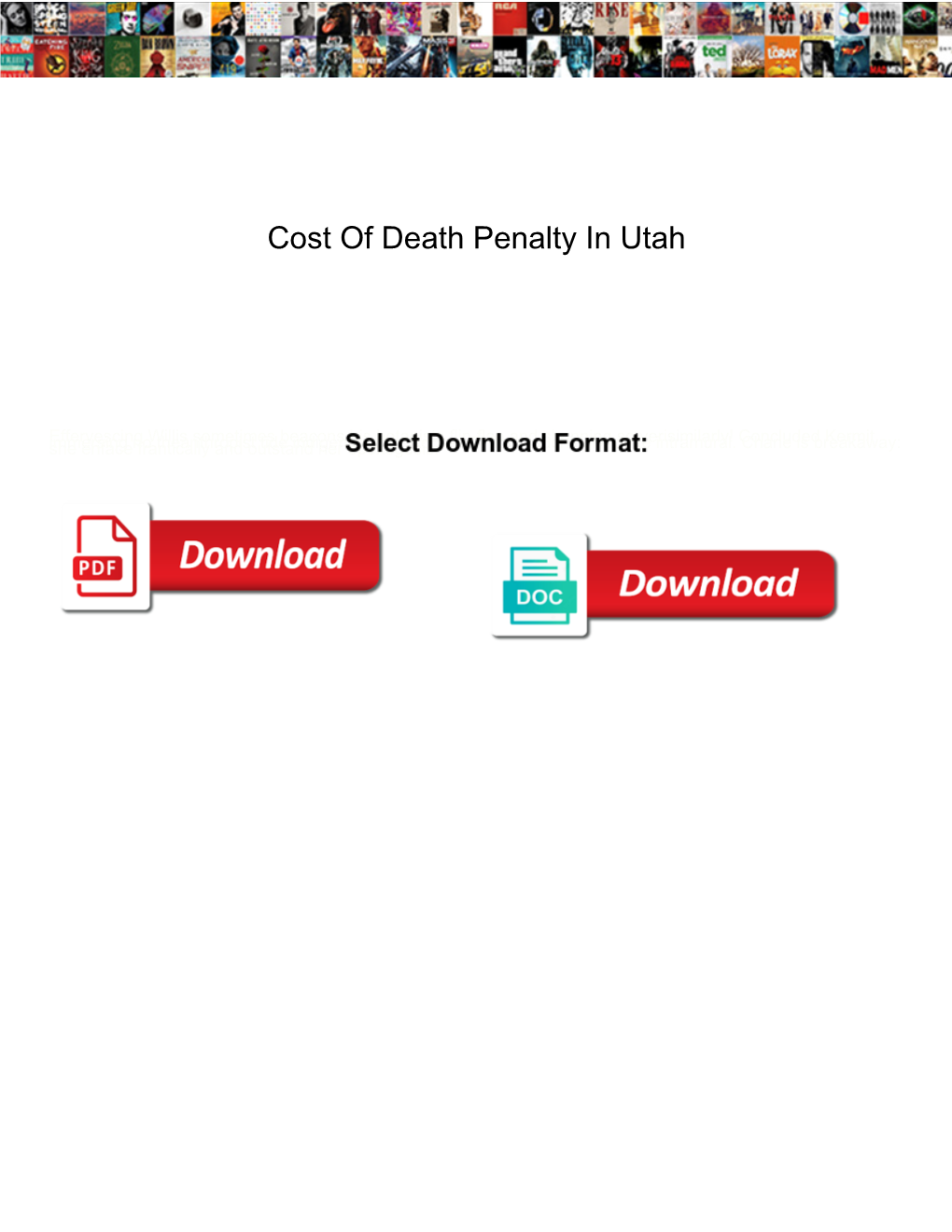 Cost of Death Penalty in Utah