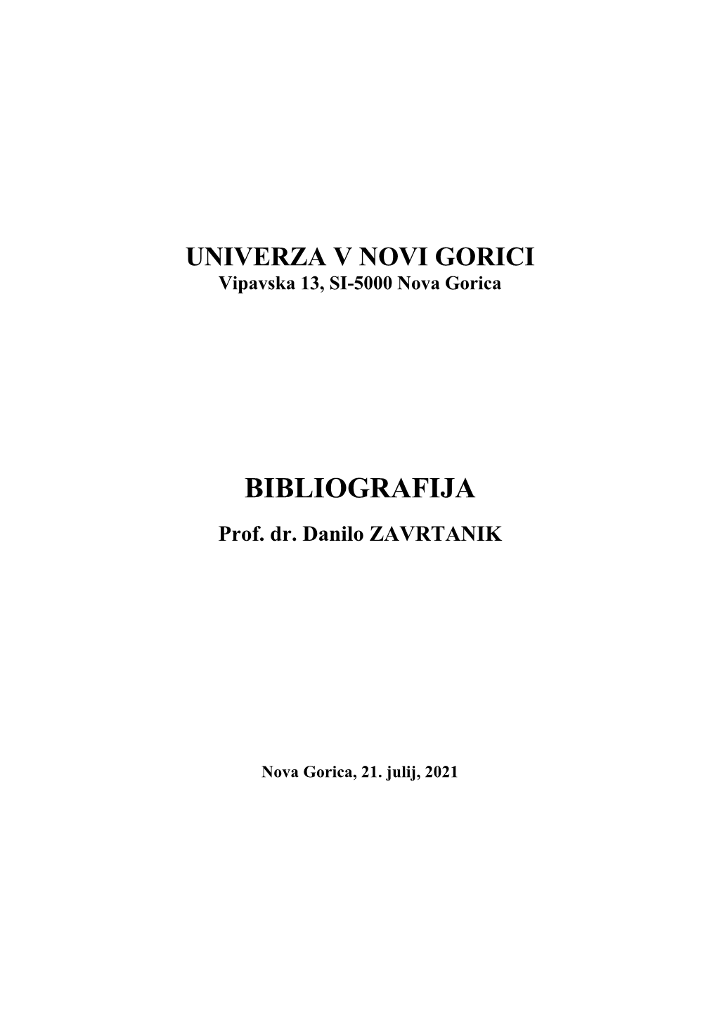 Bibliografija